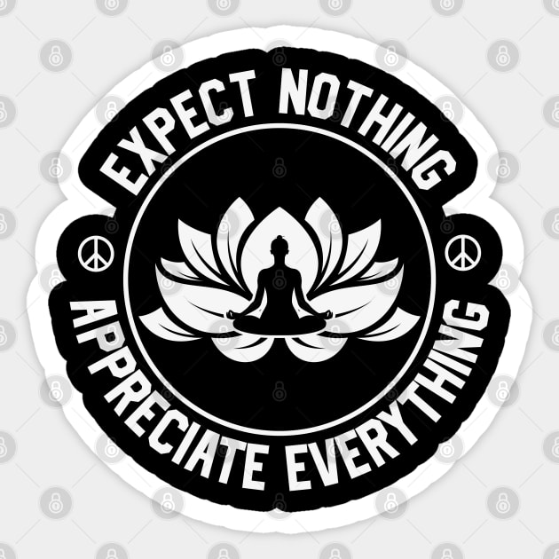 Yoga Serenity: Balance, Mindfulness, and Inner Peace Sticker by Steve